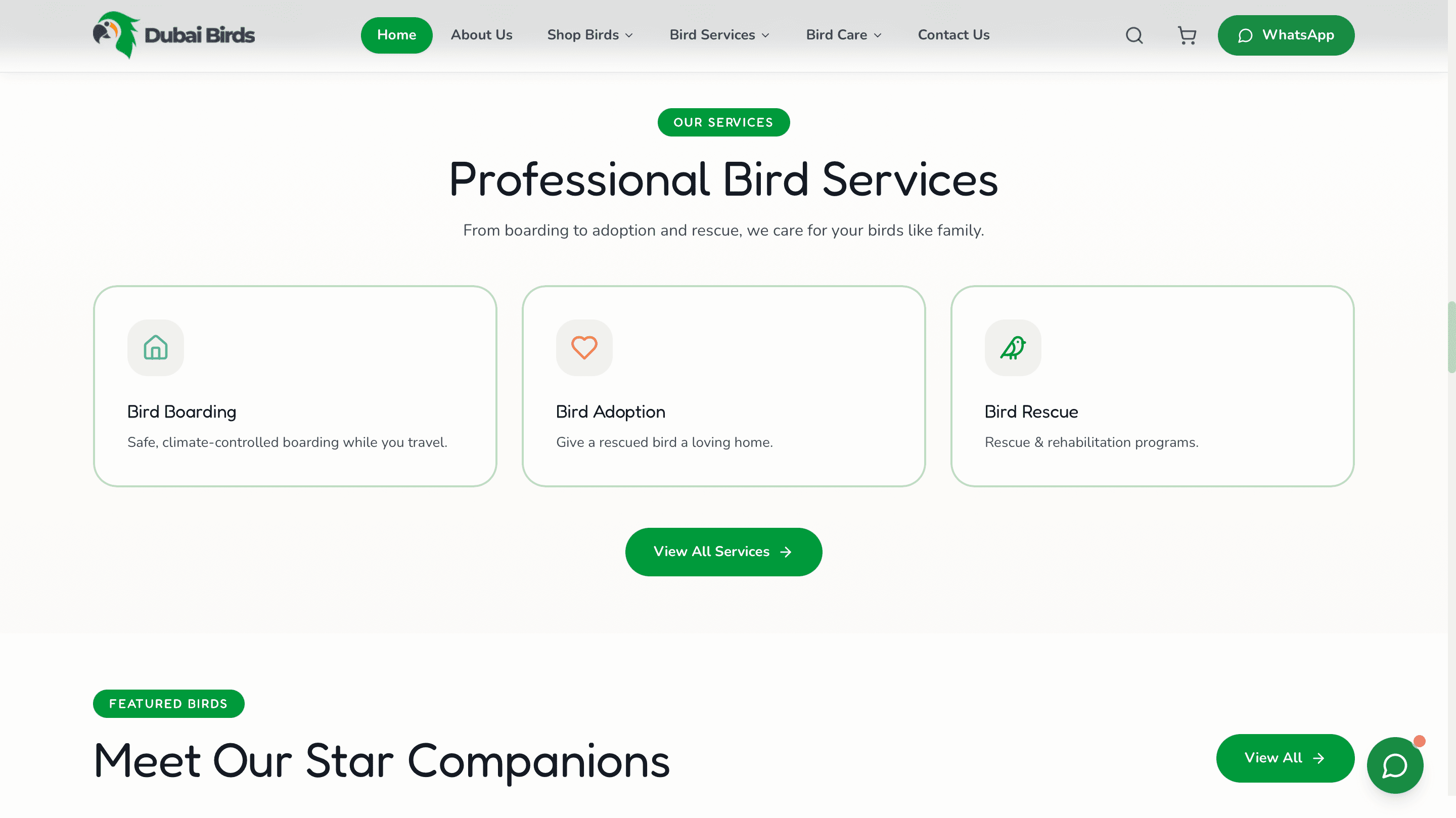 Dubai Birds mobile preview