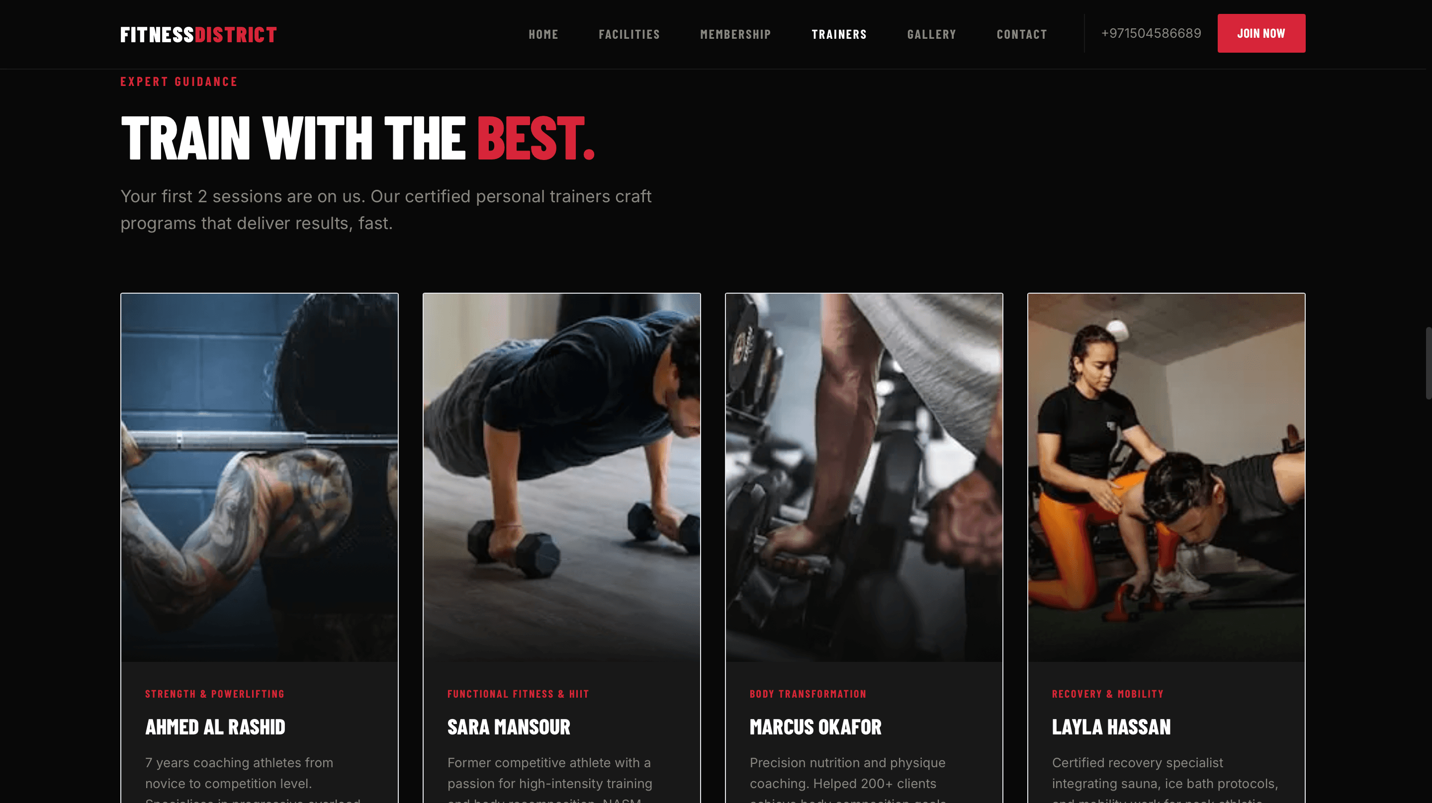 Karama Gym desktop preview